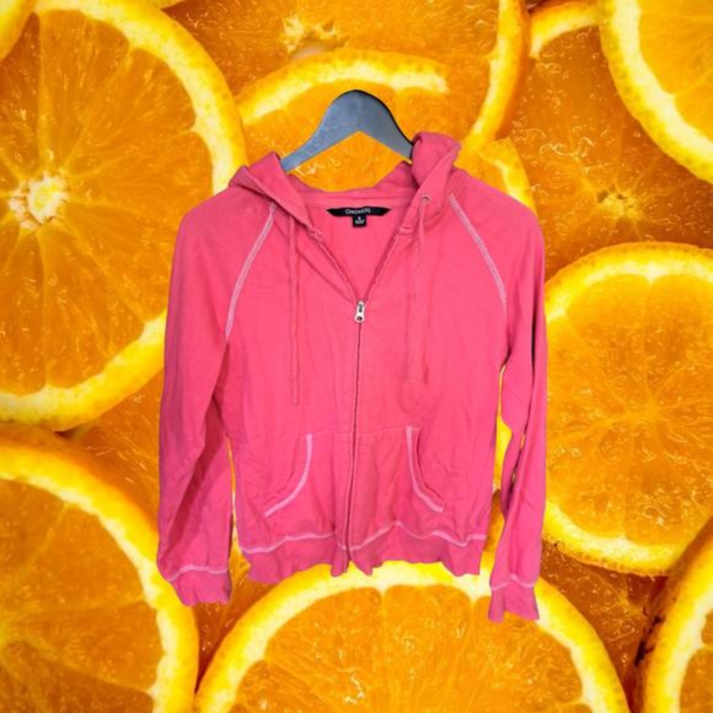 Chadwicks Pink Full Zipper Hooded Sweatshirt Size Small